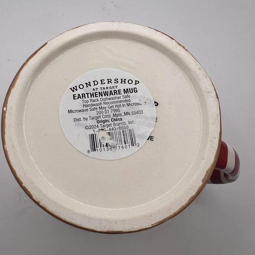 Target Wondershop Winter Christmas 2024 Gingerbread Mug Cocoa Coffee 15 oz